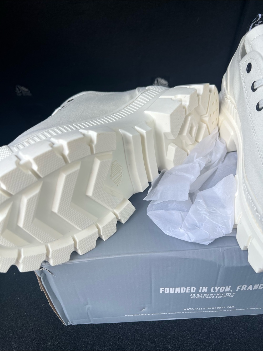 Palladium White Platform Lug Sole Sneakers- NEW++
